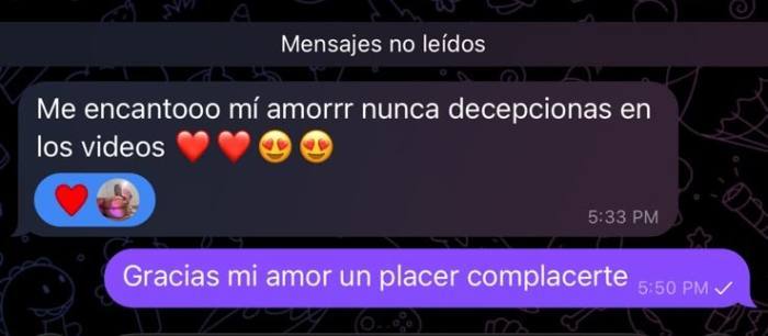 Captura de un mensaje recibido